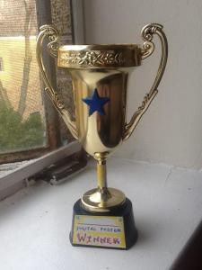 Digital poster winner trophy